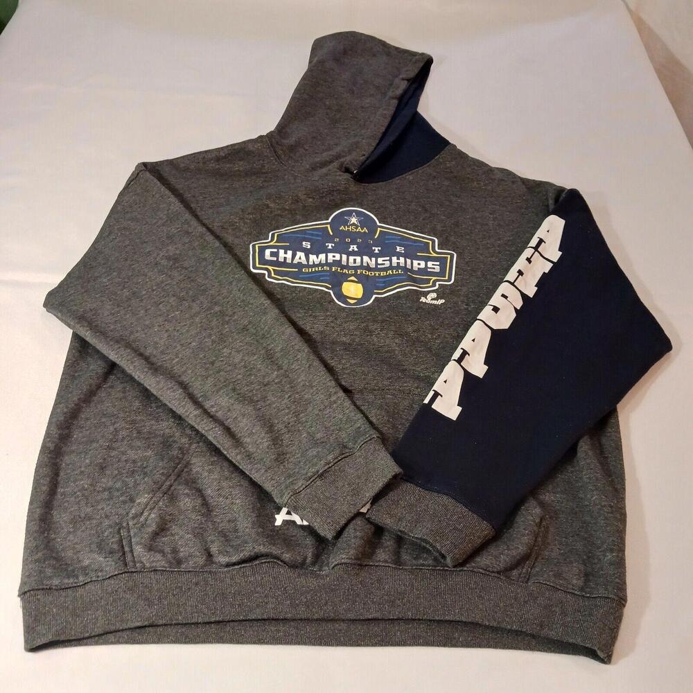 Dynasty sportswear ASHA State Championship Men's Gray Black Hoodie Sweatshirt XL